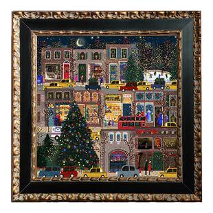 可可的画廊冬灯冬天圣诞节氛围感复古挂画装饰画卧室床头画小礼品