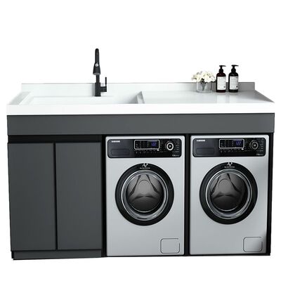 定制双机洗衣机柜蜂窝铝防水防潮