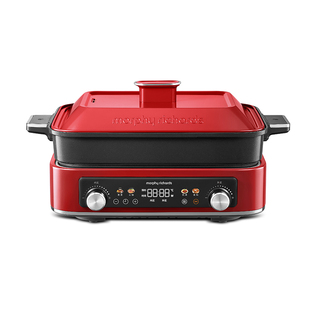 摩飞四代多功能料理锅烤肉锅电蒸锅围炉煮茶器涮烤蒸一体锅电火锅