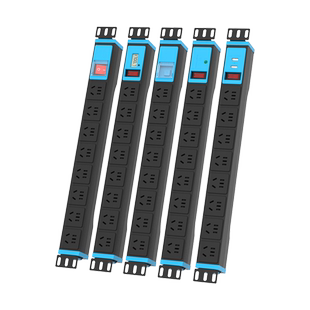 良工pdu机柜插座机房排插电源多孔桌下面电竞插线板防雷工业插排