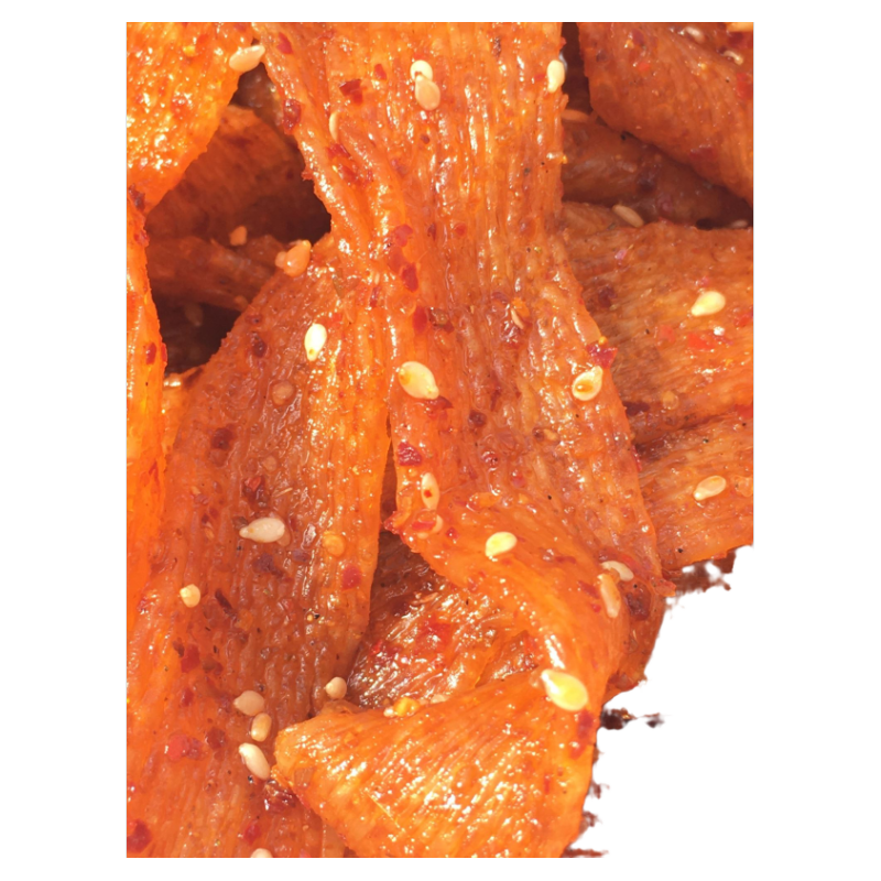 手工麻辣条自制陕西西安特色五香蒜香辣片网红零食无添加不辣的
