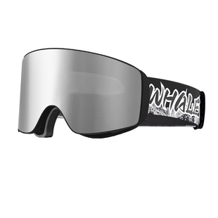 鲸鱼磁吸滑雪镜柱面双层防雾高清滑雪护目镜可戴近视镜滑雪眼镜女