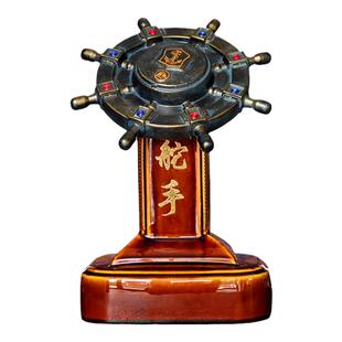 领航舵摆件店铺乔迁礼物山西特产杏花清香型白酒53度2L礼盒装酒水