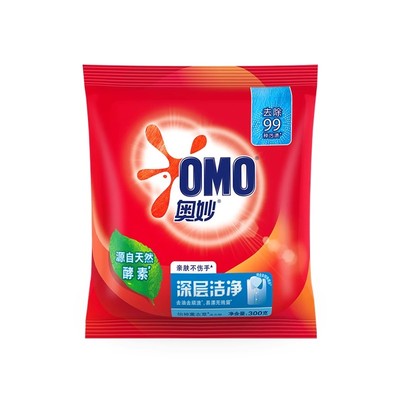 奥妙洗衣粉300g小袋整箱