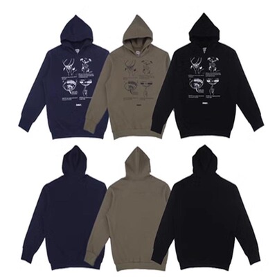 INNOUT LAB重磅连帽卫衣男秋季加绒潮牌情侣转球宽松厚外套男帽衫