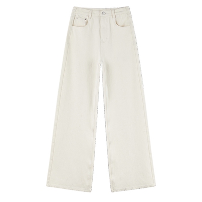 秋水伊人直筒裤长裤高腰