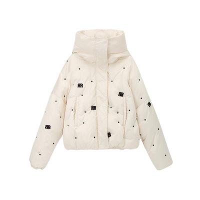 REVAN芮范设计师款质感短款白色羽绒服RM90501258