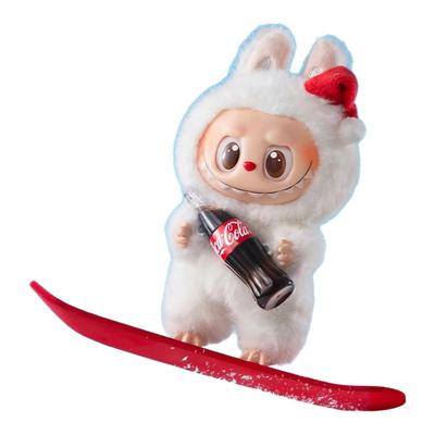 泡泡玛特LABUBU拉布布可口可乐搪胶毛绒挂件POPMART正品