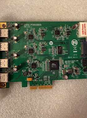 溢价-台湾U3X4-PCIE4XE101四通道4芯片USB3