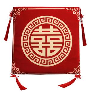 跪垫结婚敬茶坐福垫一对敬酒跪拜红色喜垫新娘改口婚庆用品大全