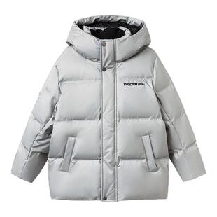 商场同款巴拉巴拉儿童羽绒服男童连帽外套大童上衣2025冬新款童装