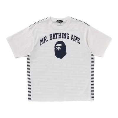 MR.BATHINGAPE印花条纹短袖T恤
