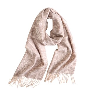 盈妹复古巴比伦丨佩斯利腰果花100%山羊绒围巾女高级感冬季礼盒装