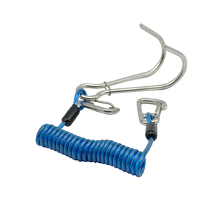 HiTurbo不锈钢双头流钩不锈钢挂勾伸缩挂扣顶暗流放流潜水弹簧绳