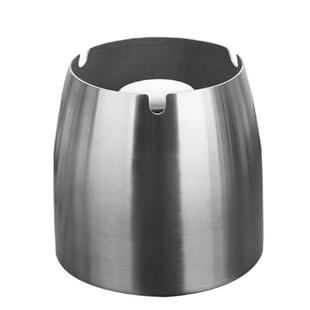 不锈钢烟灰缸轻奢办公室卧室飞漏斗创意型带盖特大号超大号大容量