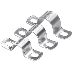 304不锈钢加厚骑马卡管卡管夹U型卡扣喉箍欧姆抱箍水管线管马鞍卡