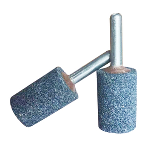 包邮6MM柄棕刚玉陶瓷金属抛光砂轮电打磨头圆柱型子弹圆球圆锥形