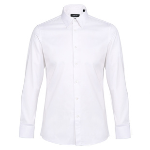 【纯净雪球白】callisto卡利斯特男装春秋款男休闲棉质法式领衬衫