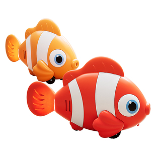 儿童鱼玩具宝宝会动会跑的小鱼跳舞电子学爬引导婴儿电动爬行幼儿