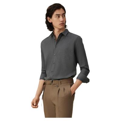 舒弹长袖纯色抗起球长袖