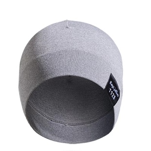 秋冬薄绒跑步保暖帽男吸汗马拉松透气防风运动松紧毛线帽子女冬