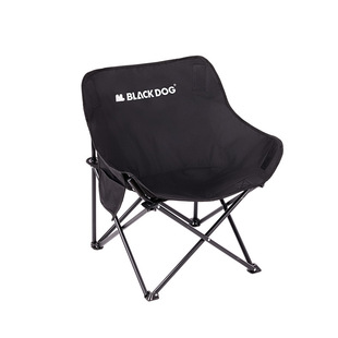 BLACKDOG黑狗户外折叠椅便携沙滩钓鱼凳子马扎躺椅露营椅子月亮椅