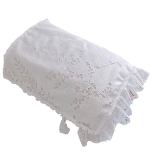 法式蕾丝沙发扶手防尘布遮盖防灰尘镜子遮丑布白色布料透气防尘罩