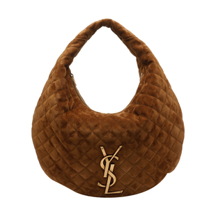 Saint Laurent 圣罗兰YSL女ICARE棕色麂皮腋下包26早春意大利代购