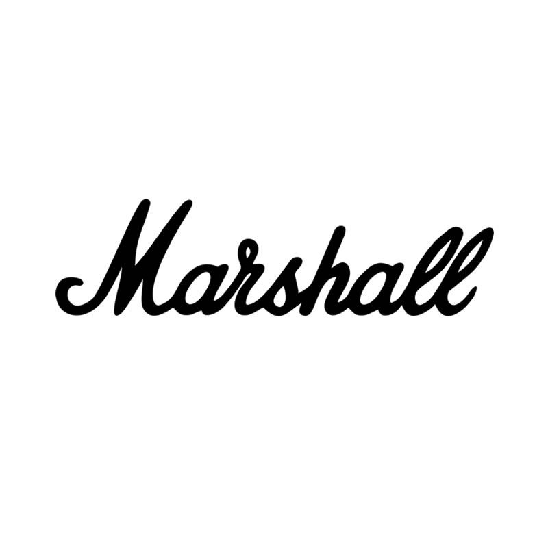 Marshall个性英文贴纸 马歇尔音箱标志改装车贴 笔记本装饰贴花