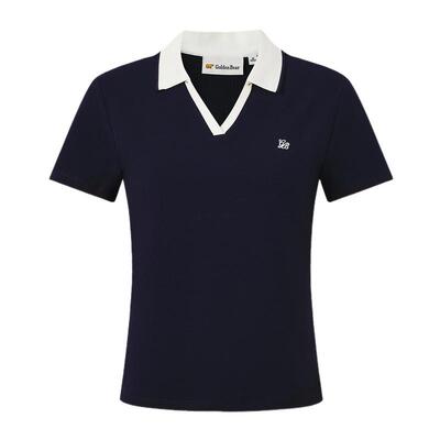 【5A抗菌】GOLDEN BEAR/金熊 2026夏季新品女士短袖POLO衫