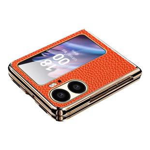 适用oppofindn2flip手机壳新款女超薄真皮小折叠屏findn2flip自带小屏膜高级感限量版翻盖保护套全包防摔男