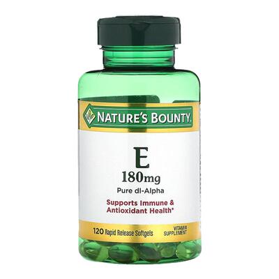 香港直发Nature'S Bounty自然之宝维生素E速释软凝胶滋养120粒