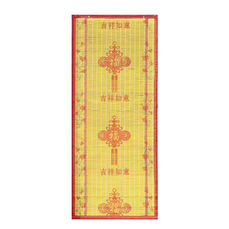 印花客厅夏季防蚊加密头层竹门帘