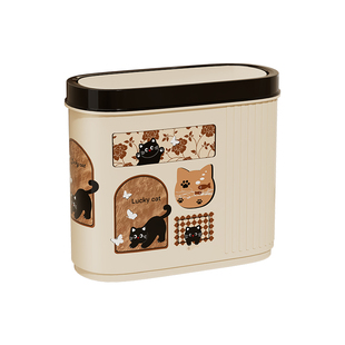 卫生间垃圾桶厕所专用中古风家用卧室高颜值2025新款夹缝创意纸篓