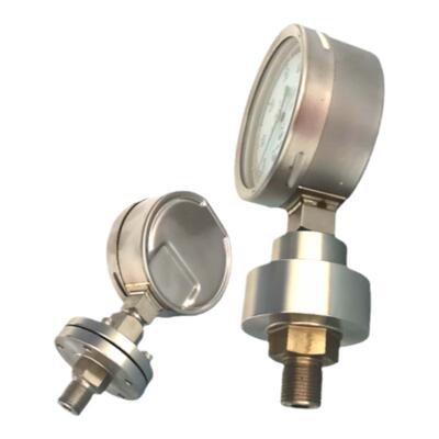 不锈钢隔膜压力表加氟防腐抗震