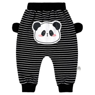 婧麒宝宝德绒裤子秋季外穿男童女宝宝大PP屁屁裤婴幼儿秋装长裤