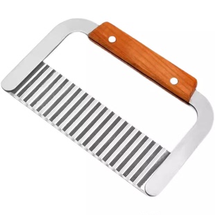 不锈钢波浪刀商用狼牙土豆刀切菜波浪形土豆条波纹薯条刀具切条器