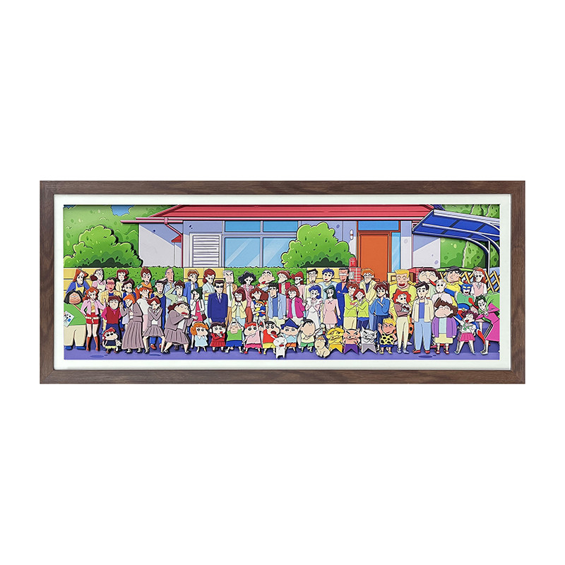 蜡笔小新全家福全员挂画周边立体