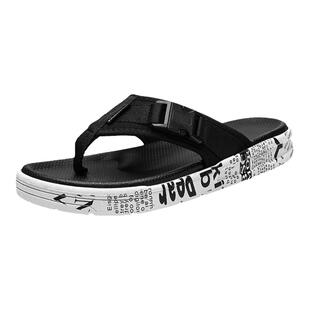 拖鞋男士夏季外穿防滑耐磨运动休闲人字拖厚底增高越南沙滩凉鞋子