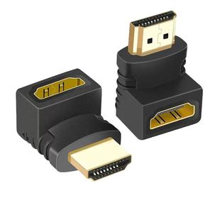 俊达利hdmi转接头弯头直角90度公对母延长线弯角笔记本台式电脑连接显示器电视转换器4K弯hdmi高清线2.0接头