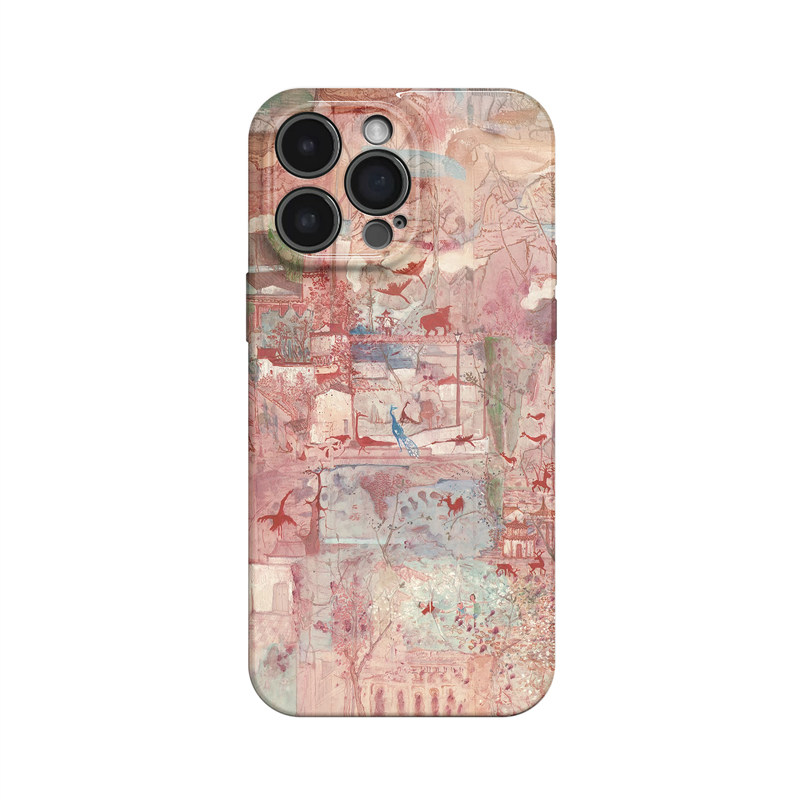 山水间~新中式国风ins适用苹果17promax手机壳iphone16华为pura80小米15opporeno14荣耀400艺术iqoo13红米k80