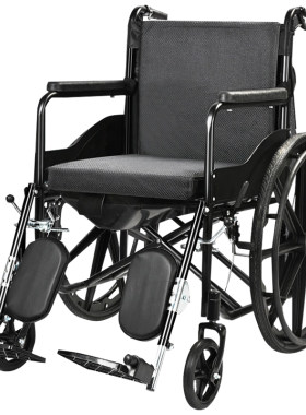 轮椅车老人专用折叠轻便带坐便器瘫痪残疾人老年代步手推车