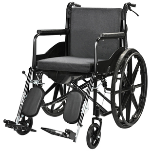 轮椅车老人专用折叠轻便带坐便器瘫痪残疾人老年代步手推车