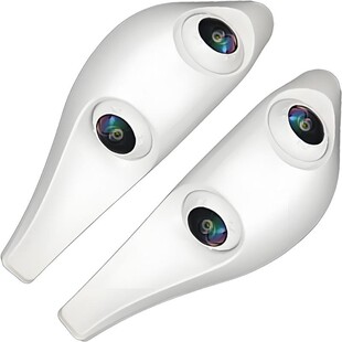 汽车双目盲区摄像头小海豚左右侧辅助电子后视流媒体行车记录仪