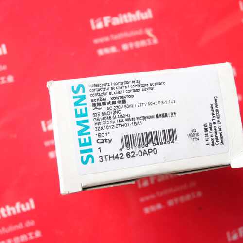 议价Siemens 3TH4262-0AP0 西门子全新接触器式继电器
