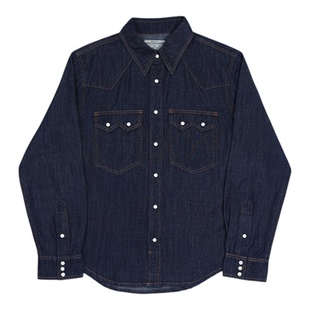 Denim Western Shirt 原色/水洗 美式复古休闲西部牛仔衬衫珍珠扣