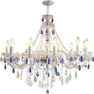 法式水晶吊灯轻奢大气客厅主灯餐厅吊灯温馨浪漫卧室公主房间灯具