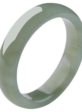 新疆和田玉青白玉镯子女青玉圆条