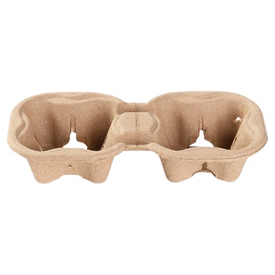 杯托一次性咖啡奶茶打包底托底座饮料饮品外卖打包纸浆单双四杯垫