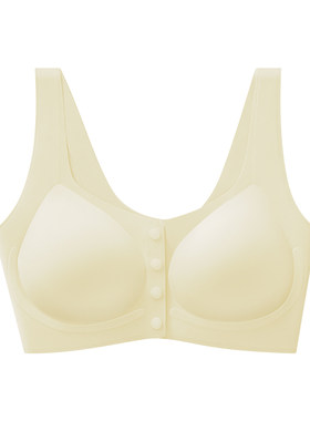 嫚熙前开扣孕妇哺乳文胸防下垂内衣产后喂奶专用睡觉胸罩背心